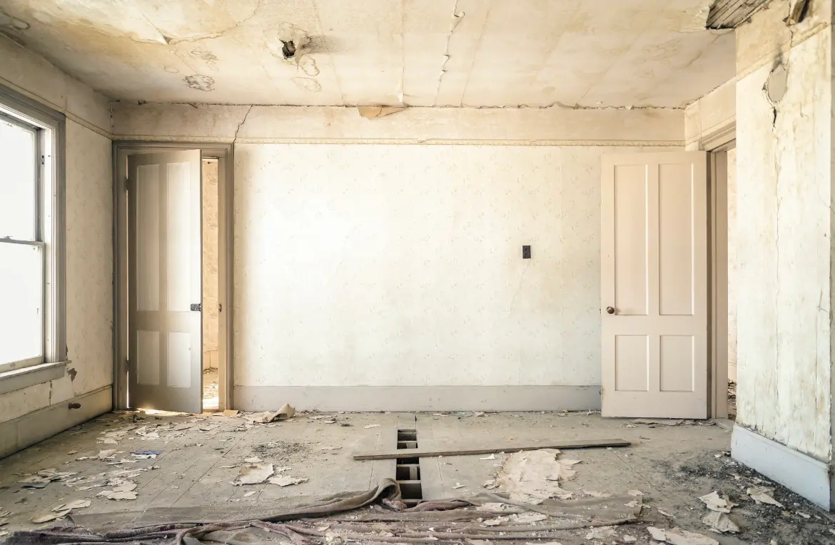 Waste disposal crew managing a cleanout project in North Kingstown